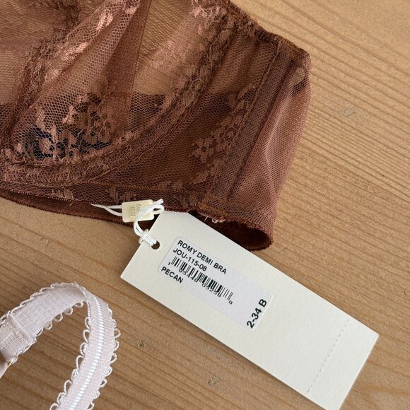NWT Journelle Romy Demi Bra. Size 34B. Color Pecan - Picture 6 of 8